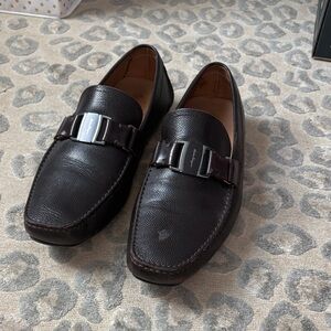 Ferraro Men's dark brown Leather Loafers 12ee